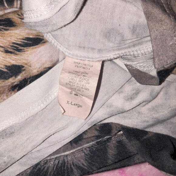 y2k trashy leopard rhinestone top - Picture 6 of 7